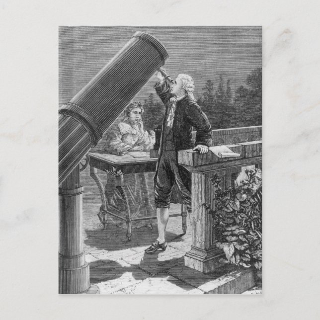William Herschel  Discovers the Planet Uranus Postcard (Front)