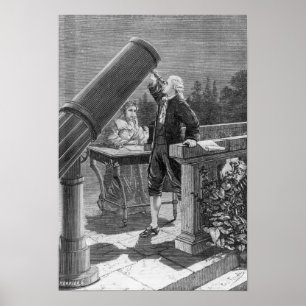 William Herschel  Discovers the Planet Uranus Poster