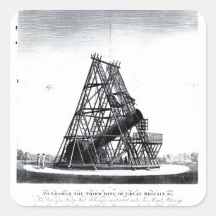 William Herschel's Forty Foot Telescope Square Sticker