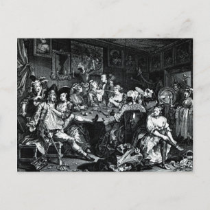 William Hogarth Art Postcard