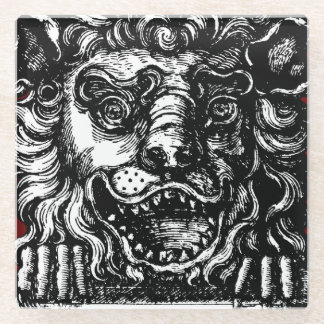 William Hogarth's Lion's Head Button's Tavern Glass Coaster