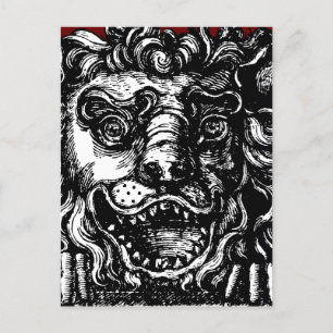 William Hogarth's Lion's Head Button's Tavern  Postcard