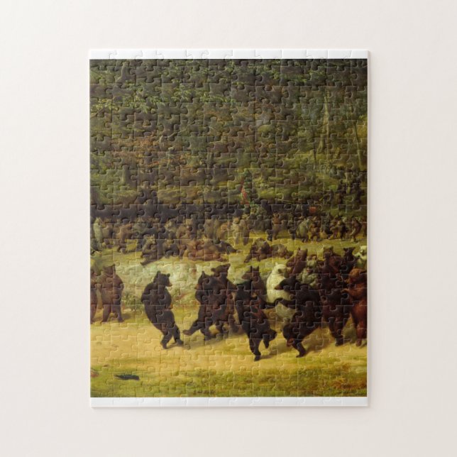 William Holbrook Beard - The Bear Dance Jigsaw Puzzle (Vertical)