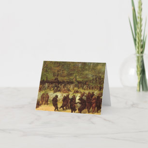 William Holbrook Beard - The Bear Dance Thank You Card