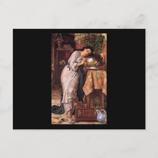 William Holman Hunt Isabella and the Pot of Basil Postcard (Front)