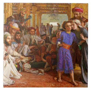William Holman Hunt - The Finding of the Saviour Ceramic Tile