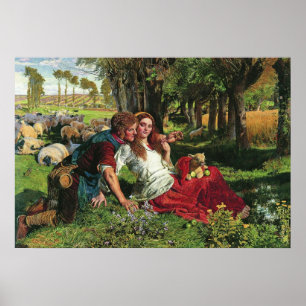William Holman Hunt The Hireling Shepherd Poster