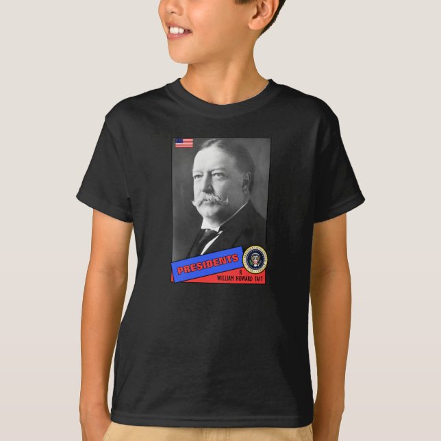 William Howard Taft Baseball Card T-Shirt (Front)