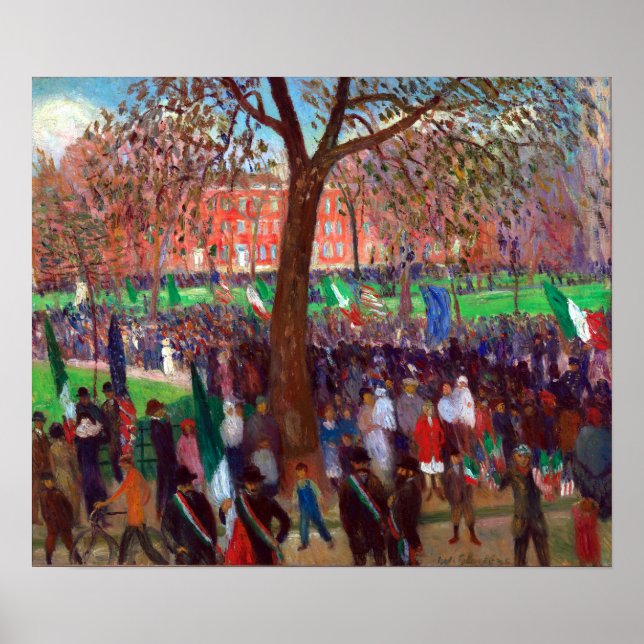 William J. Glackens Parade, Washington Square Poster (Front)