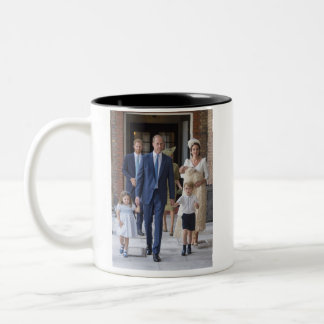 William, Kate and kids Two-Tone Coffee Mug