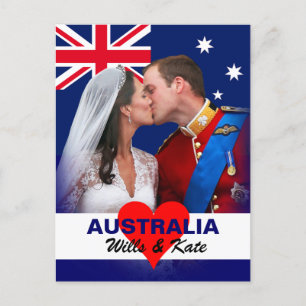 William & Kate - Australia Postcard