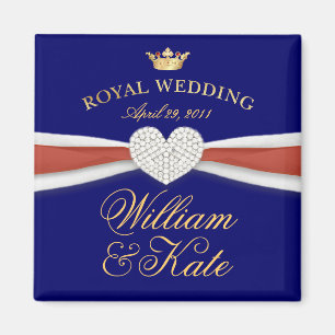 William & Kate - Royal Wedding Commemorative Gift Magnet