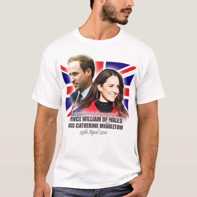 William & Kate Royal Wedding T-Shirt (Front)