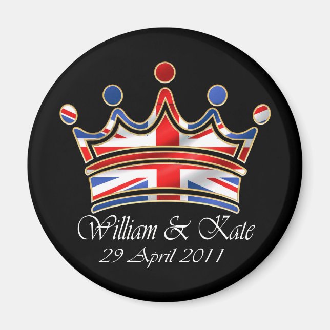 William & Kate Wedding Magnet (Front)