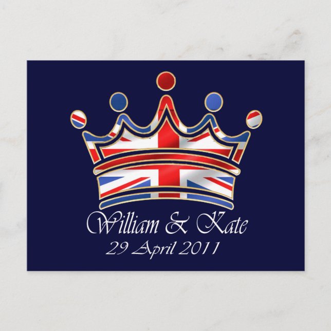 William & Kate Wedding Postcard (Front)