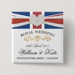 William & Kate Wedding Souvenir Pins