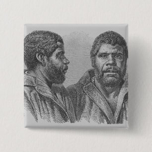 William Lanney, the last Tasmanian 15 Cm Square Badge