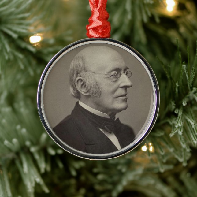 William Lloyd Garrison Metal Ornament (Tree)