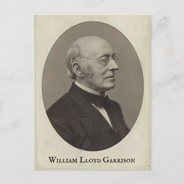 William Lloyd Garrison Postcard (Front)