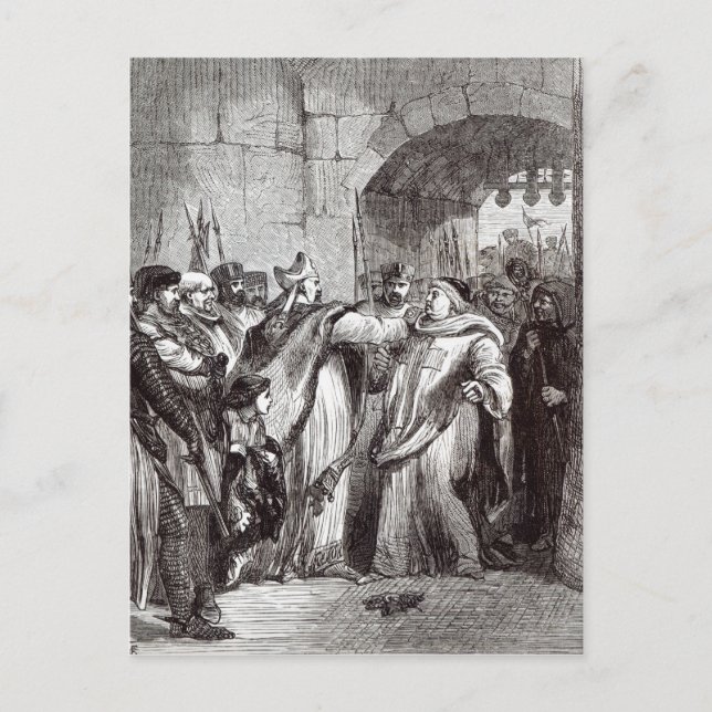 William Longchamp  and Hugh de Pudsey Postcard (Front)