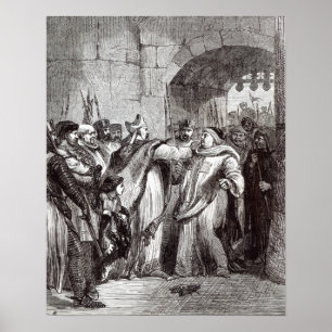 William Longchamp and Hugh de Pudsey Poster