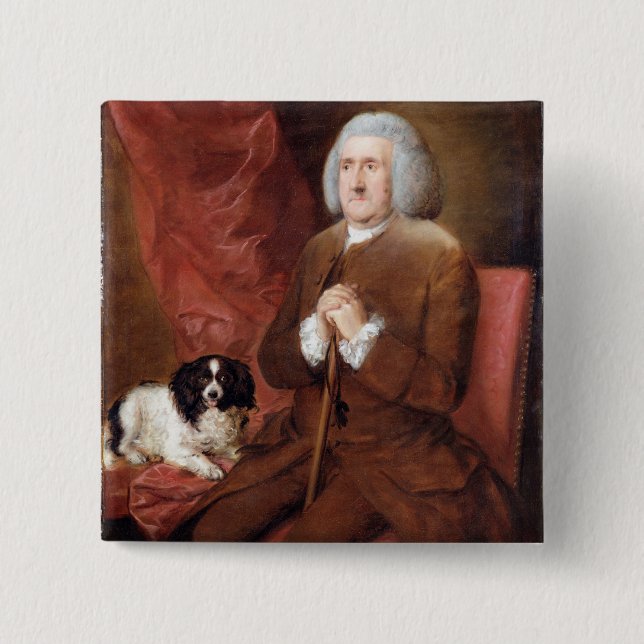 William Lowndes (1652-1724), Auditor of His Majest 15 Cm Square Badge (Front)