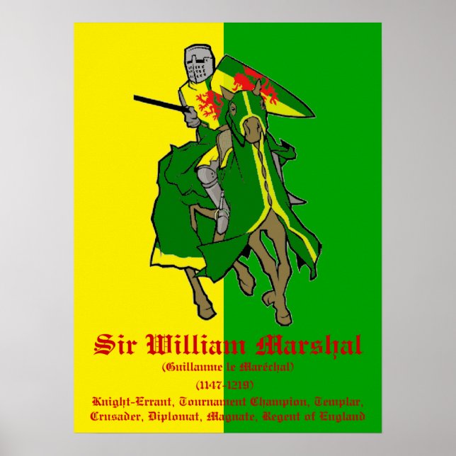William Marshal Tournament Champion Poster (Front)