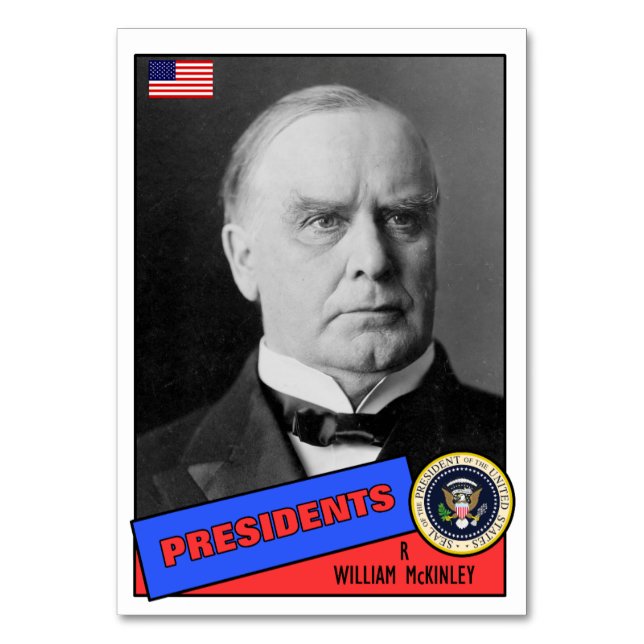William McKinley Baseball Card (Front)