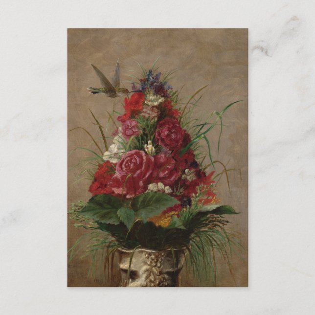 William Merritt Chase - Still Life With Hummingbir Enclosure Card (Front)