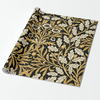 William Mirrors Acorns & Oak Leaves Autumn Garden Wrapping Paper