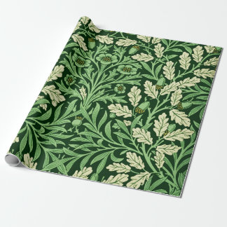 William Mirrors Acorns & Oak Leaves Spring Garden Wrapping Paper