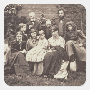 William Morris (1834-96) Sir Edward Burne-Jones (1 Square Sticker