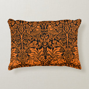 William Morris 1881 Birds, Rabbit Floral Pattern  Decorative Cushion