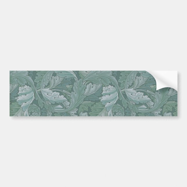 William Morris Acanthus Botanical Harmony Classic Bumper Sticker (Front)