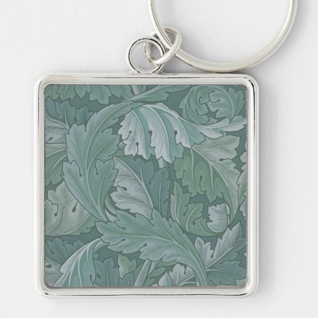 William Morris Acanthus Botanical Harmony Classic Key Ring (Front)