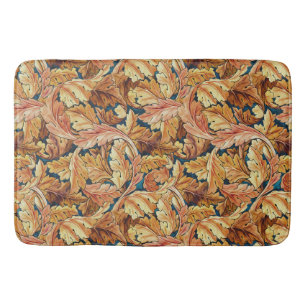 William Morris Acanthus Leaf Autumn Pattern Bath Mat