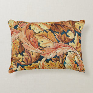 William Morris Acanthus Leaf Autumn Pattern Decorative Cushion