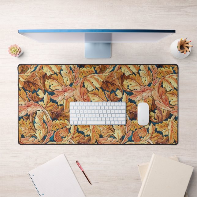 William Morris Acanthus Leaf Autumn Pattern Desk Mat (Office 1)