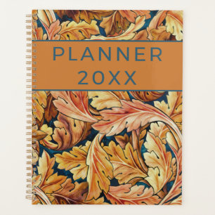 William Morris Acanthus Leaf Autumn Pattern Planner