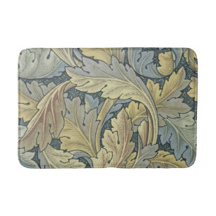 William Morris Acanthus Leaves Floral Art Nouveau Bath Mat