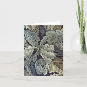 William Morris Acanthus Leaves Floral Art Nouveau Card