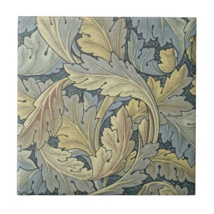 William Morris Acanthus Leaves Floral Art Nouveau Ceramic Tile