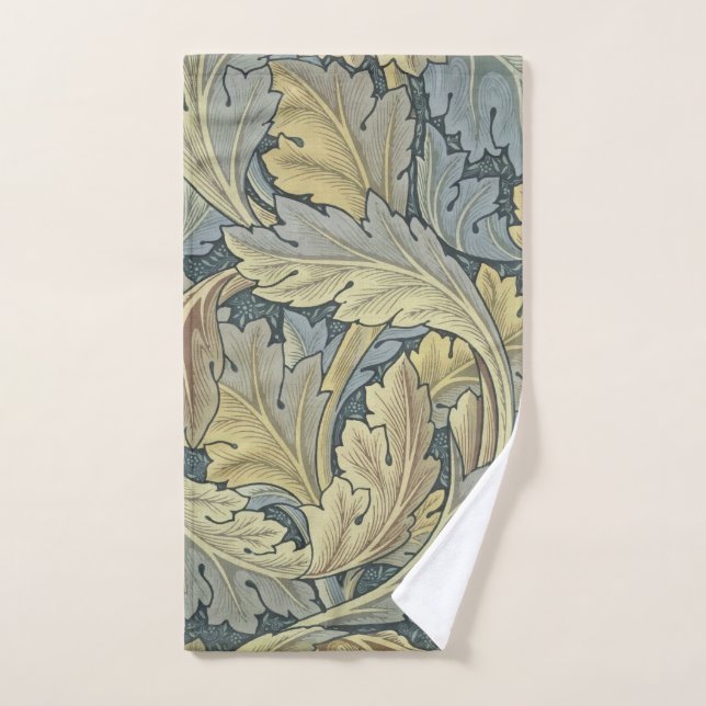 William Morris Acanthus Leaves Floral Art Nouveau Hand Towel (Hand Towel)