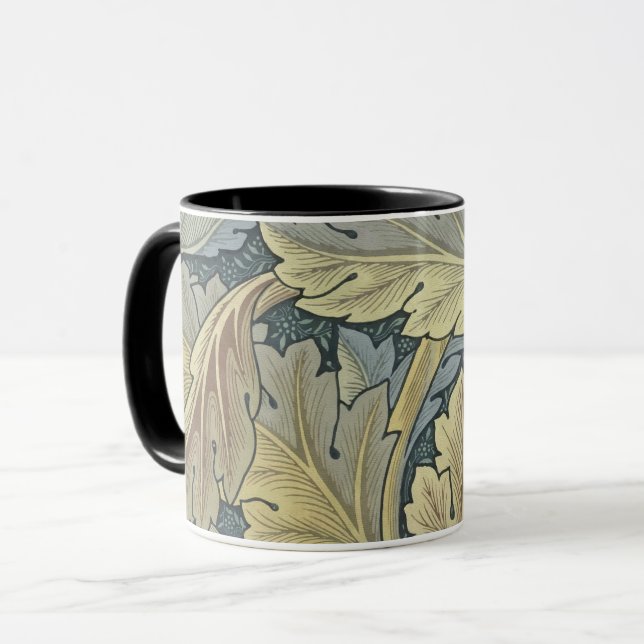 William Morris Acanthus Leaves Floral Art Nouveau Mug (Front Left)