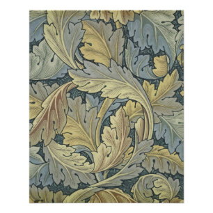 William Morris Acanthus Leaves Floral Art Nouveau Poster