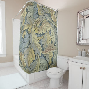 William Morris Acanthus Leaves Floral Art Nouveau Shower Curtain