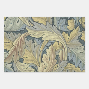 William Morris Acanthus Leaves Floral Art Nouveau Wrapping Paper Sheet