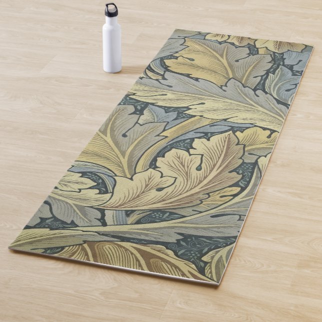William Morris Acanthus Leaves Floral Art Nouveau Yoga Mat (In Situ)