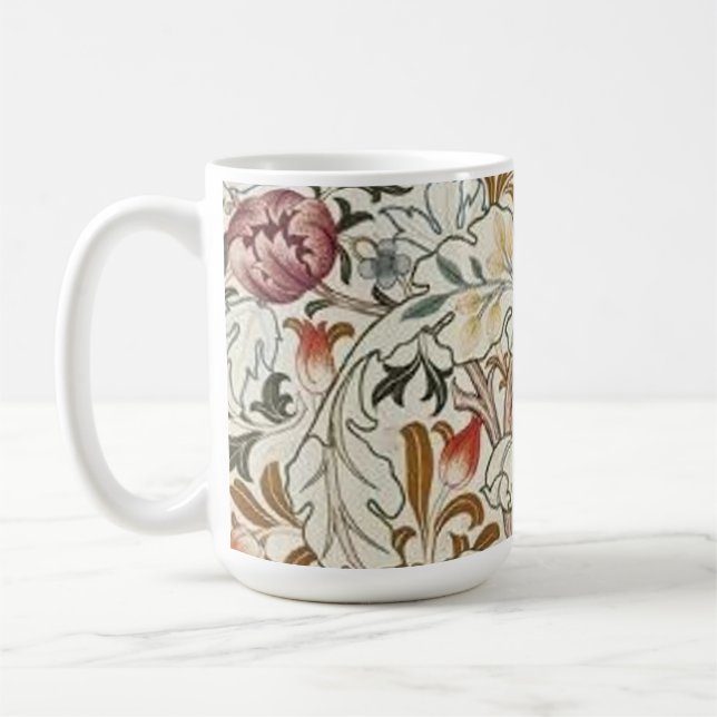 William Morris Acanthus Mission Style  Coffee Mug (Left)