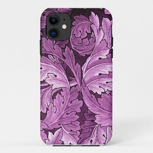 William Morris Acanthus Pattern Iphone Case (Back)